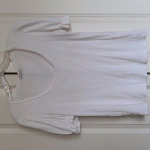 Lucky Brand patterned tee with puffy sleeves